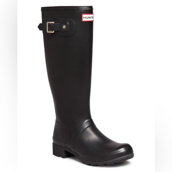 Hunter Original tour black tall rain boots - Picture 1 of 3